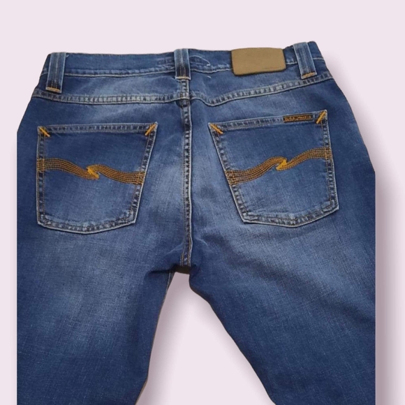 Nudie Jeans made in Italy,Size 28, Color Blue - Picture 3 of 12